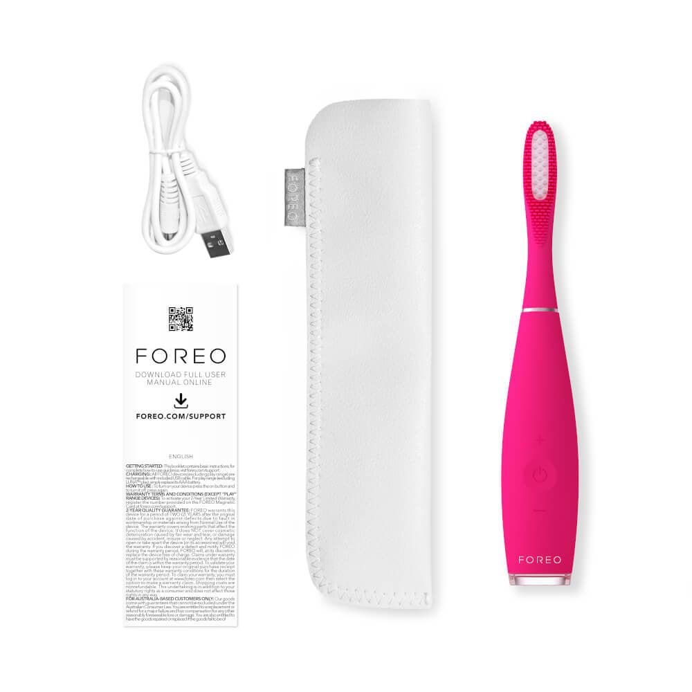 แปรงสีฟันซิลิโคนไฟฟ้า FOREO ISSA 3 Fuchsia